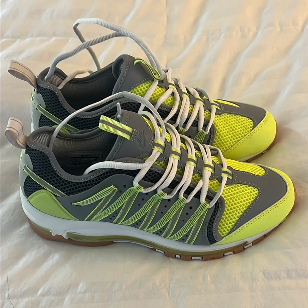Nike Air Max Plus TN SE Gray and Neon Green Sneakers